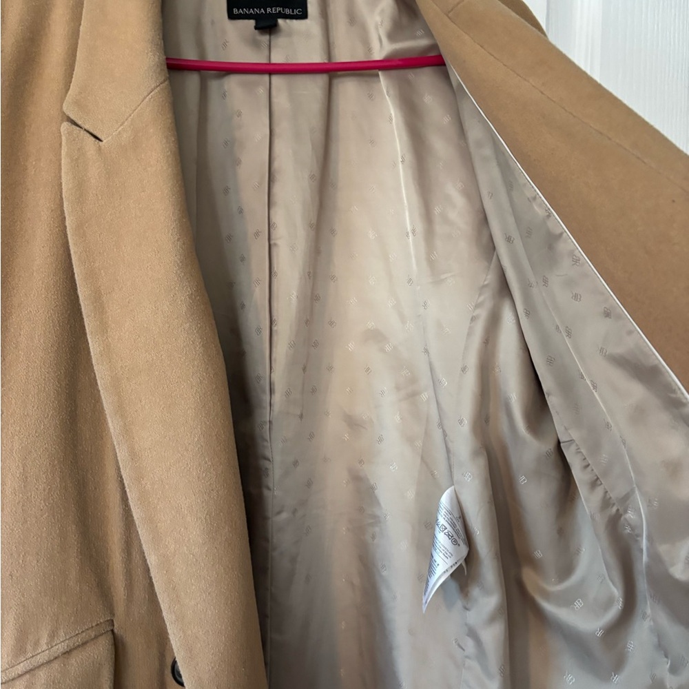 Banana Republic Camel Wool-Blend Top Coat - Picture 3 of 5